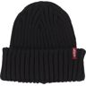 Levis Accessories Ribbed Beanie Preto  Homem Preto One Size