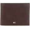 Tommy Hilfiger Johnson Flap And Coin Pocket Wallet Castanho  Homem Castanho One Size