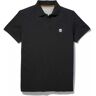 Timberland Millers River Collar Jacquard Piqué Yd Slim Short Sleeve Polo Shirt Preto L Homem Preto L