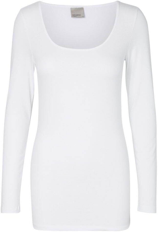 Vero Moda Camiseta De Manga Comprida My Soft S Bright White