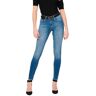 Only Blush Life Mid Waist Ankle Raw Rea1303 Jeans Azul XS / 30 Mulher Azul XS