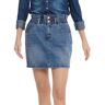 Only Millie Hw Mini Paper Denim Gua Skirt Azul XS Mulher Azul XS