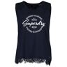 Superdry Jessica Graphic Sleeveless T-shirt Azul S Mulher Azul S