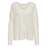 Only Camilla V-neck Knit Sweater Beige L Mulher Beige L