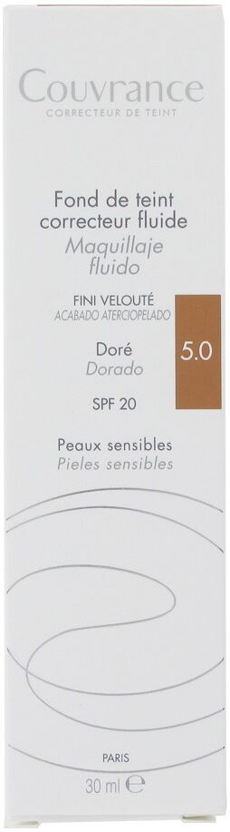 Avène Couvrance Fond de Teint Correcteur Fluide 5.0 Doré