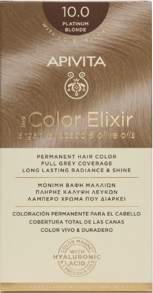 Apivita My Color Elixir Coloração Permanente Cor 10.0 Loiro Platinado