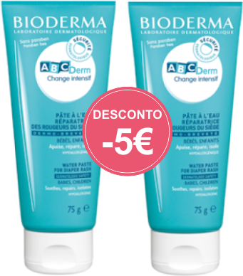 Bioderma ABCDerm Change Intensif Pack Creme Muda da Fralda 2x75g