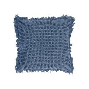 Capa almofada Shallow 100% algodão azul 45 x 45 cm