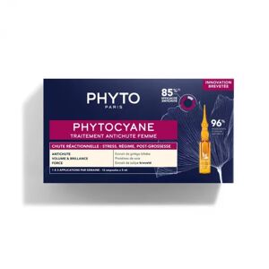 Phyto Phytocyane Antiqueda Reacional Mulher 5ml x 12 Ampolas