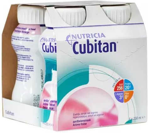 Nutricia Cubitan Solução Morango Frasco 200ml x4