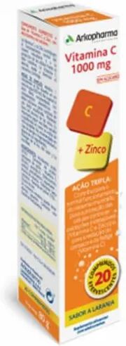 Arkopharma Vitamina C + Zinco Comprimidos Efervescentes x20