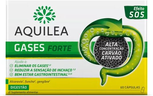 Aquilea Gases Forte Charcoal 60 Cápsulas