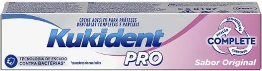 Kukident Pro Complete Creme Prótese Dentária Sabor Clássico 47g