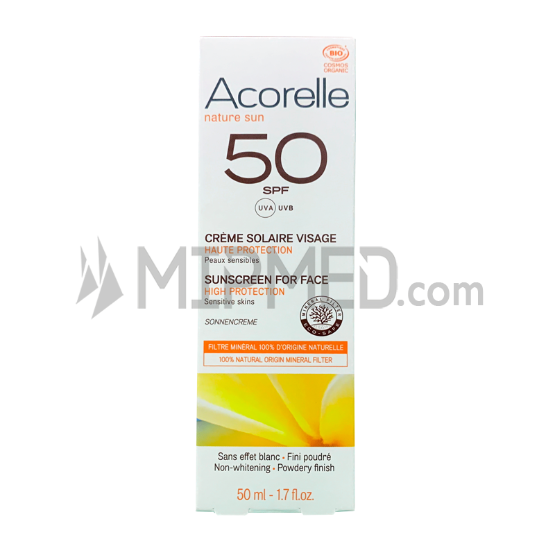 Acorelle Creme Protetor Solar Facial Acorelle - SPF50 - 50ml