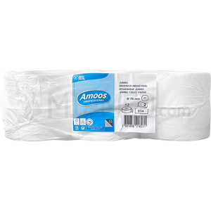 Amoos Rolos de Papel Higiénico Jumbo - 180m - 12 unidades Amoos Rolos de Papel Higiénico Jumbo - 180m - 12 unidades