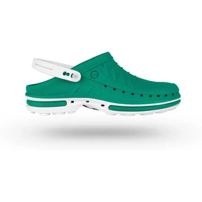 Wock Verde e Branco Estéril Clogs - Calçado para Saúde Wock Verde e Branco Estéril Clogs - Calçado para Saúde