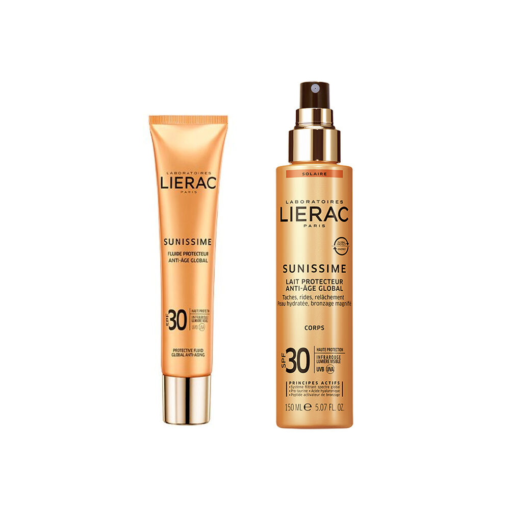 Lierac Sunissime Fluido Energizante SPF30+ 40ml + Leite Energizante SPF30 150ml