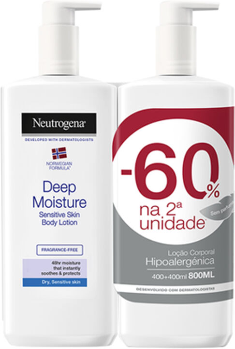 Neutrogena Loção Corporal Hidratação Profunda 2x400ml