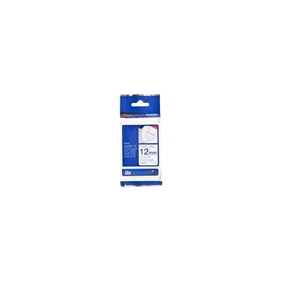 Brother TZe-FA3 fita para a roupa 12mm texto azul sobre branco (3M) Brother TZe-FA3 fita para a roupa 12mm texto azul sobre branco (3M)