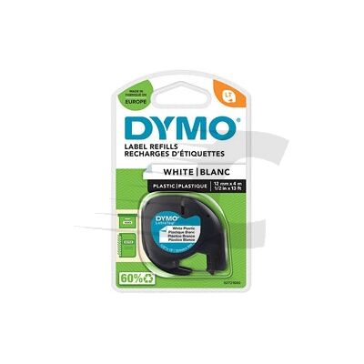 Dymo 91221 (S0721660) fita plástica branca 12 mm Dymo 91221 (S0721660) fita plástica branca 12 mm