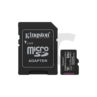 Kingston Canvas Select Plus Gen 3 Cartão de memória microSDXC com adaptador SD 64 GB Kingston Canvas Select Plus Gen 3 Cartão de memória microSDXC com adaptador SD 64 GB