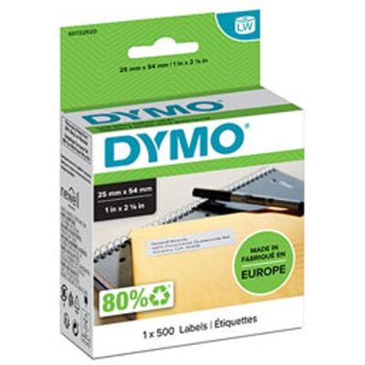 Dymo 11352 (S0722520) etiquetas de direção 54 x 25 mm Dymo 11352 (S0722520) etiquetas de direção 54 x 25 mm