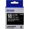 Epson LK-5BWV Fita brilhante branco sobre preto 18mm (C53S655014)