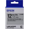 Epson LK-4SBM Fita preto negro sobre prateado metalizado 12mm (C53S654019)