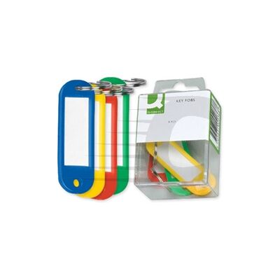 WHITE LABEL Porta-chaves Cores 6 ud. WHITE LABEL Porta-chaves Cores 6 ud.