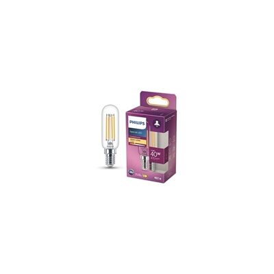 Philips lâmpada LED E14 T25 filamento luz quente 3,4W 40W Philips lâmpada LED E14 T25 filamento luz quente 3,4W 40W