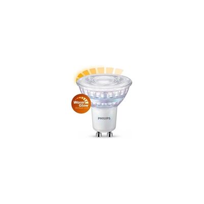 Philips lâmpada LED GU10 luz quente regulável 2,6W 35W Philips lâmpada LED GU10 luz quente regulável 2,6W 35W