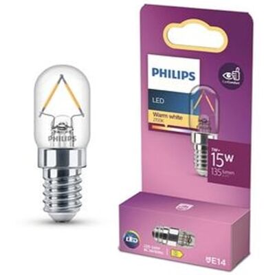 Philips lâmpada LED E14 T20 filamento luz quente 1W 15W Philips lâmpada LED E14 T20 filamento luz quente 1W 15W