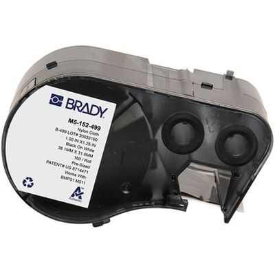 Brady M5-152-499 etiquetas de tecido de nylon preto sobre branco 38,10 mm x 37,75 mm Brady M5-152-499 etiquetas de tecido de nylon preto sobre branco 38,10 mm x 37,75 mm
