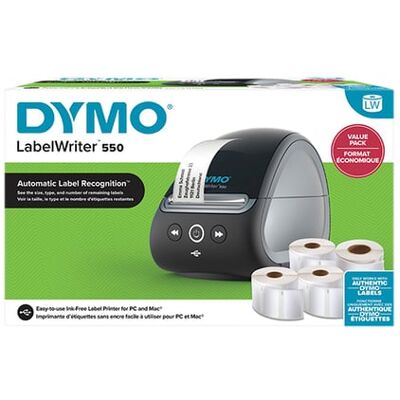 Dymo LabelWriter 550 + 4 rolos de etiquetas Dymo LabelWriter 550 + 4 rolos de etiquetas