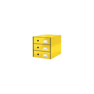 Leitz Gavetas arrumação 6048 WOW Amarelo 3 gavetas Leitz Gavetas arrumação 6048 WOW Amarelo 3 gavetas