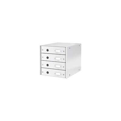 Leitz Gavetas arrumação 6049 WOW Branco metalizado 4 gavetas Leitz Gavetas arrumação 6049 WOW Branco metalizado 4 gavetas