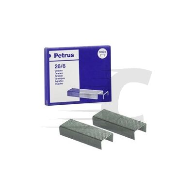 Petrus Agrafos Galvanizadas 26/6 1.000 u. Petrus Agrafos Galvanizadas 26/6 1.000 u.