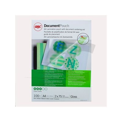 GBC Bolsa para plastificar A4 Brilhante 2x75 micras 100 unidades GBC Bolsa para plastificar A4 Brilhante 2x75 micras 100 unidades