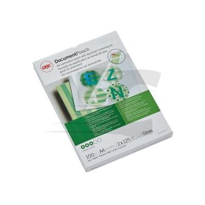 GBC Capas para plastificar A4 Brilhantes 2x125 mícrons 100 unidades GBC Capas para plastificar A4 Brilhantes 2x125 mícrons 100 unidades