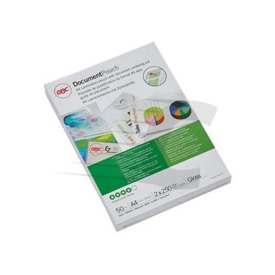 GBC Capas para plastificar A4 Brilhantes 2x250 mícrons 50 unidades GBC Capas para plastificar A4 Brilhantes 2x250 mícrons 50 unidades