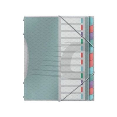 Esselte Pasta organizadora Multicolorida 12 separadores Esselte Pasta organizadora Multicolorida 12 separadores