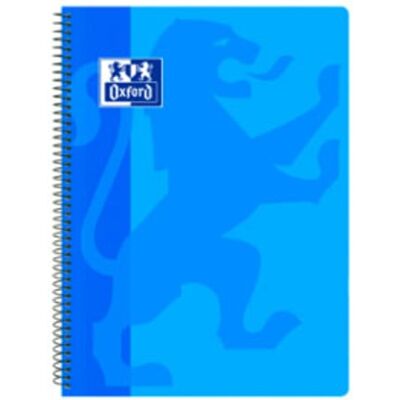 Oxford Caderno Espiral Quadricula 4mm Capa Polipropileno Turquesa Oxford Caderno Espiral Quadricula 4mm Capa Polipropileno Turquesa