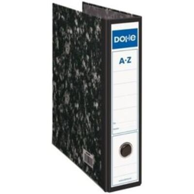 WHITE LABEL Dohe Arquivador de alavanca em cartão 75 mm Preto marmoreado WHITE LABEL Dohe Arquivador de alavanca em cartão 75 mm Preto marmoreado