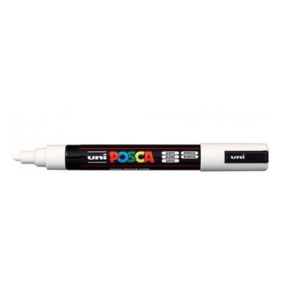 Posca Marcador PC-1MR Ponta redonda 0.7mm Branco Posca Marcador PC-1MR Ponta redonda 0.7mm Branco