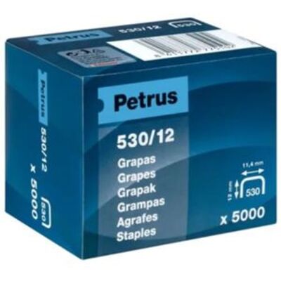 Petrus Agrafos 530/12 Revestidos a cobre 5.000 unidades Petrus Agrafos 530/12 Revestidos a cobre 5.000 unidades