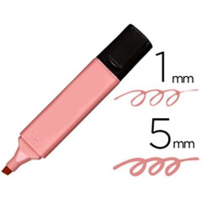 WHITE LABEL Marcadores Pastel Ponta fina 5mm Cor-de-Rosa WHITE LABEL Marcadores Pastel Ponta fina 5mm Cor-de-Rosa