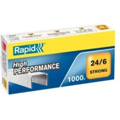 Rapid Agrafos Strong 24/6 mm 1.000 unidades Rapid Agrafos Strong 24/6 mm 1.000 unidades