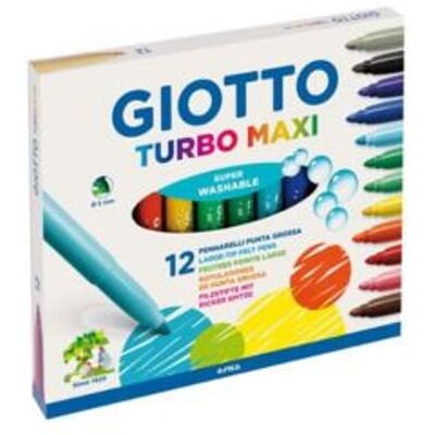 Giotto Turbo Pack 12 Marcadores cores sortidas Ponta grossa Giotto Turbo Pack 12 Marcadores cores sortidas Ponta grossa