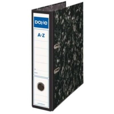 WHITE LABEL Dohe Arquivador de alavanca fólio 70 mm Preto marmoreado WHITE LABEL Dohe Arquivador de alavanca fólio 70 mm Preto marmoreado