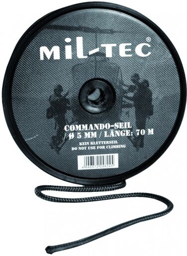 MIL-TEC ® Cordão 5mm - Preto